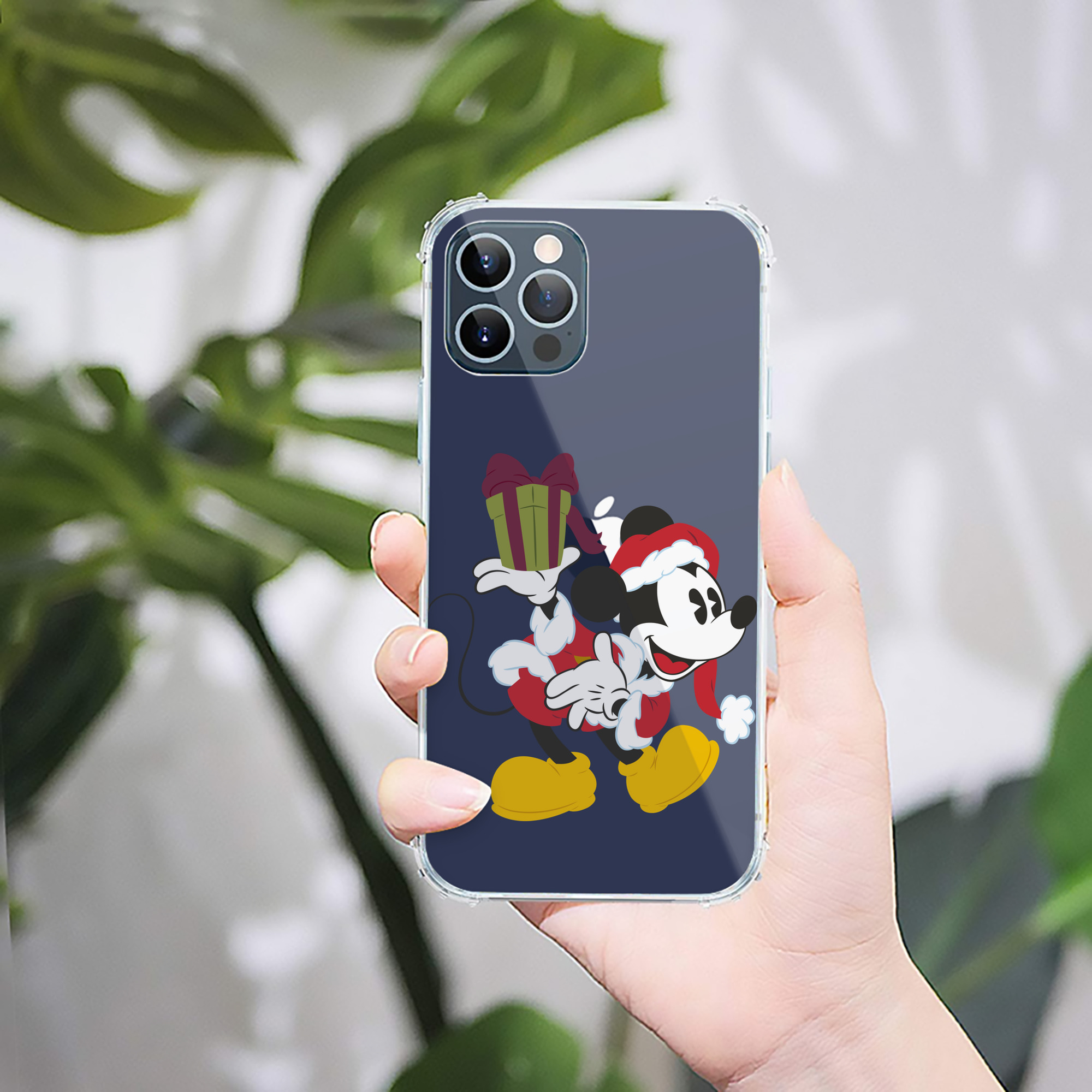（画像用） ミッキーマウス Mickey Mouse 【iPhone 12シリーズ対応】透明スマホケース（クリアソフトケース）